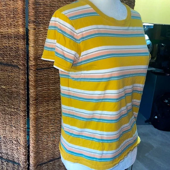 Madewell Stripped Crew Neck Tee - Picture 3 of 7